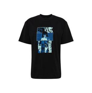 EDWIN Tričko 'Apollo Thomas - High Fantasy'  čierna / modrá