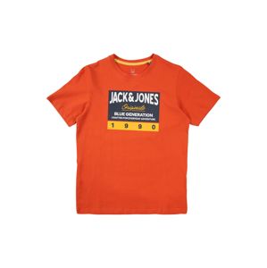Jack & Jones Junior Tričko 'ORTONNI'  žltá / oranžovo červená / námornícka modrá / biela