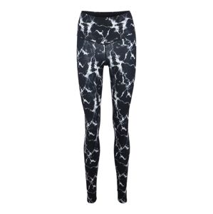HKMX Športové nohavice 'hw legging marble l2 FF'  biela / čierna
