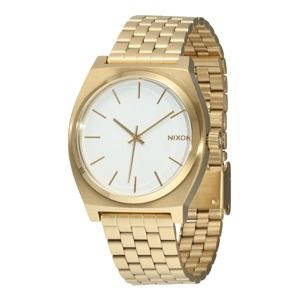 Nixon Analógové hodinky 'Time Teller'  zlatá / biela