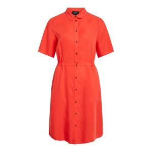 OBJECT Košeľové šaty  oranžovo červená