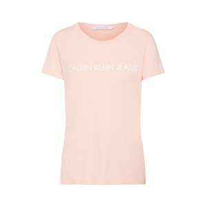 Calvin Klein Jeans Tričko 'INSTITUTIONAL LOGO'  ružová