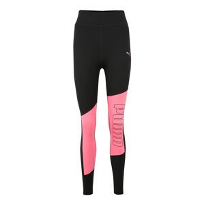 PUMA Športové nohavice 'Graphic'  čierna / ružová