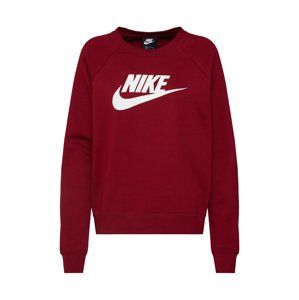 Nike Sportswear Mikina 'Essntl'  červené / biela