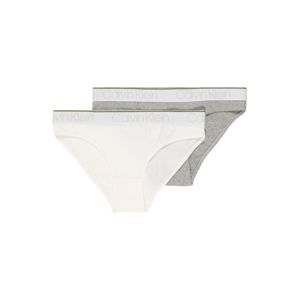 Calvin Klein Underwear Nohavičky '2PK BIKINI'  sivá melírovaná / biela
