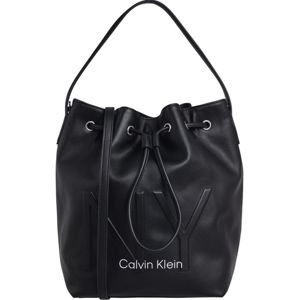 Calvin Klein Vak 'NY SHAPED DRAWSTRING MD'  čierna