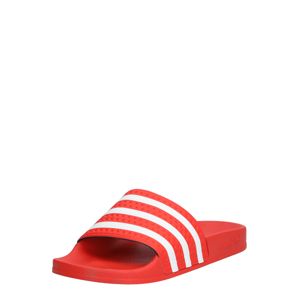 ADIDAS ORIGINALS Plážové / kúpacie topánky 'Adilette'  červené / biela