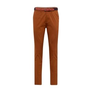 SELECTED HOMME Chino nohavice 'YARD PANTS'  hnedé