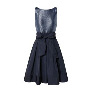 Lauren Ralph Lauren Kokteilové šaty 'YUKO-SLEEVELESSCOCKTAIL DRESS'  námornícka modrá / strieborná