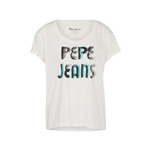 Pepe Jeans Tričko 'Sabine'  vodová / sivá / biela