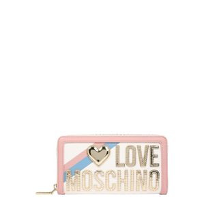 Love Moschino Peňaženka 'Pebble'  zlatá / biela / ružová / modrá