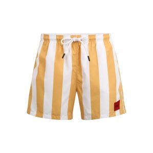 HUGO Plavecké šortky 'Santa Cruz'  biela / oranžová