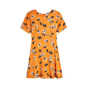 Miss Selfridge Šaty 'PRINTED TEA DRESS'  zmiešané farby / oranžová