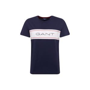 GANT Tričko 'Gant'  námornícka modrá / biela