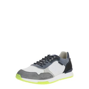 BULLBOXER Sneaker  biela / modrosivá / sivá / čierna