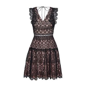 Laona Kokteilové šaty  ružová / čierna