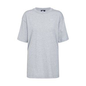 Nike Sportswear Oversize tričko 'ESSNTL'  sivá / biela