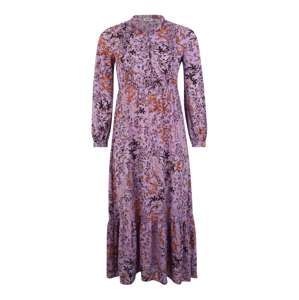 LIU JO JEANS Košeľové šaty 'ABITO TS.NAV LONG DRESS'  fialová / zmiešané farby