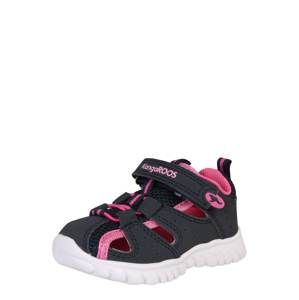 KangaROOS Otvorená obuv 'Rock lite'  ružová / čierna / biela