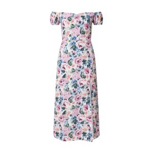 Fashion Union Letné šaty 'ELZA'  ružová / tyrkysová / biela