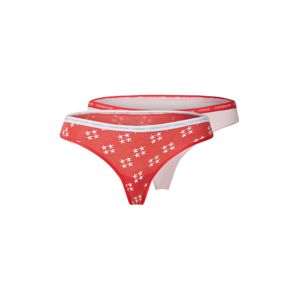 Calvin Klein Underwear Tangá  ružová / biela / červená