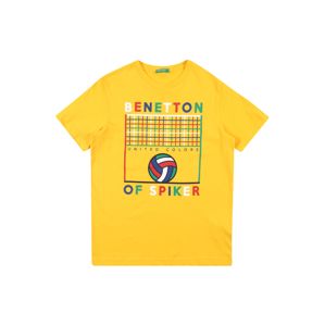 UNITED COLORS OF BENETTON Tričko  žltá / zmiešané farby