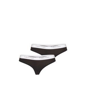 Calvin Klein Underwear Tangá '2PK THONG'  čierna / biela