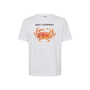 Best Company Tričko 'Over Crab'  červené / biela