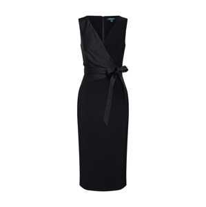 Lauren Ralph Lauren Kokteilové šaty 'TIMI-SLEEVELESS-COCKTAIL DRESS'  čierna
