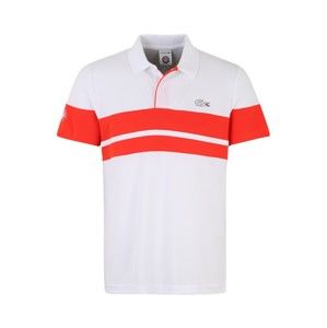 Lacoste Sport Funkčné tričko  červené / biela