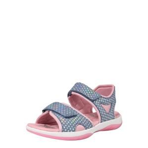 SUPERFIT Sandále 'Sunny'  modré / zmiešané farby / ružová