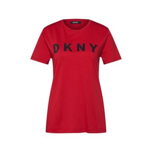 DKNY Tričko 'FOUNDATION LOG'  červené