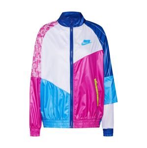 Nike Sportswear Prechodná bunda  modré / ružová