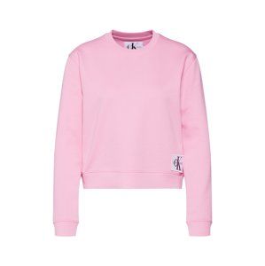 Calvin Klein Jeans Mikina 'BOXY CN MONOGRAM BADGE'  ružová
