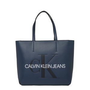 Calvin Klein Jeans Shopper  modré / čierna / biela