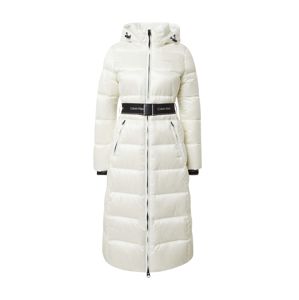 Calvin Klein Prechodný kabát  biela / čierna