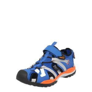 GEOX Otvorená obuv 'BOREALIS'  modré / sivá / oranžová / čierna