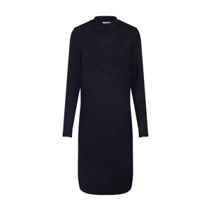 JACQUELINE De YONG Pletené šaty 'JDYMEZA L/S SLIT DRESS KNT'  čierna