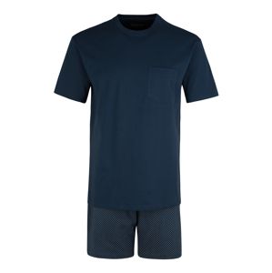 SCHIESSER Krátke pyžamo  tmavomodrá / sivá melírovaná