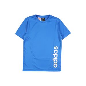 ADIDAS PERFORMANCE Funkčné tričko  biela / nebesky modrá