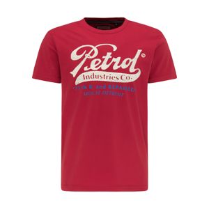 Petrol Industries T-Shirt  tmavo červené