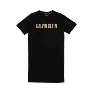 Calvin Klein Underwear Nočná košieľka 'NIGHTDRESS'  zlatá / čierna