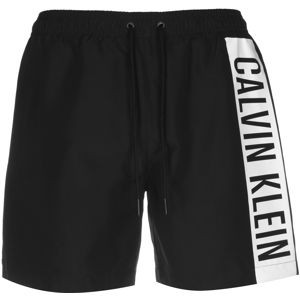 Calvin Klein Swimwear Plavecké šortky 'Intense Power'  biela / čierna