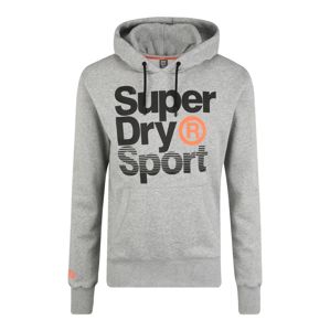 Superdry Sport-Sweatshirt 'CORE SPORT OVERHEAD'  čierna / sivá