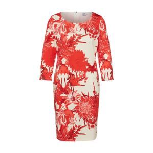 SAINT TROPEZ Letné šaty  červené / prírodná biela