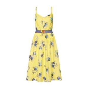 EDC BY ESPRIT Letné šaty  svetlomodrá / žlté