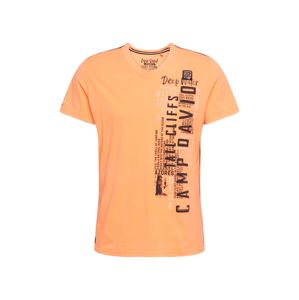 CAMP DAVID Shirt  neónovo oranžová / čierna