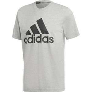 ADIDAS PERFORMANCE Funkčné tričko 'MH Bos'  sivá melírovaná / čierna