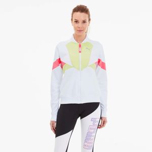 PUMA Športová bunda  svetločervená / svetlozelená / biela