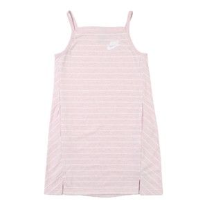 Nike Sportswear Šaty  ružová / biela
